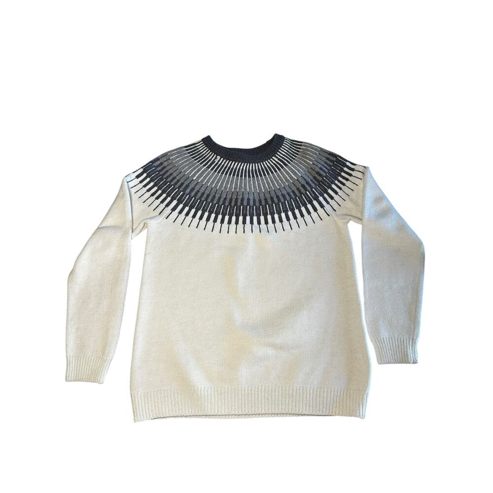 Norwear Icelandic Yoke Sweater Size M Merino Wool Blend Nordic Knit Pullover